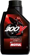 Масло MOTUL 300V 4T FACTORY LINE 15W50 1 литр 104125 